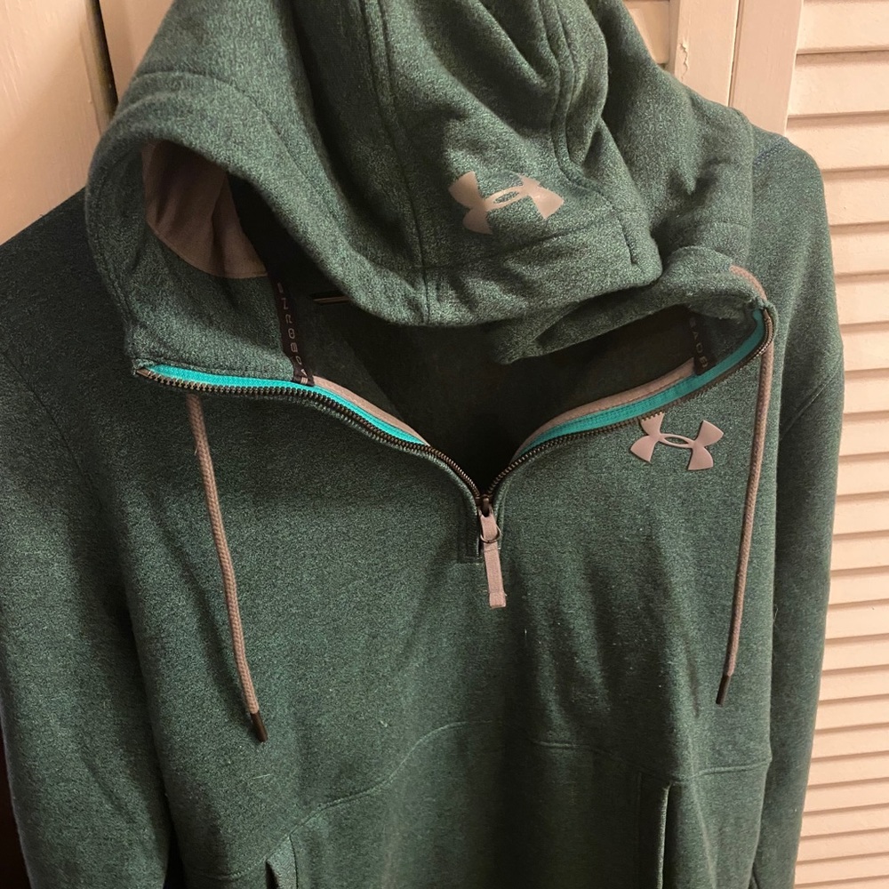 Half zip hoodie.